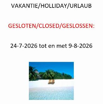 Vaurioauto  passenger cars Bentley  VAKANTIE/HOLLIDAY/URLAUB  GESLOTEN/CLOSED/GESLOSSEN:  24-7-2026 tot en met 9-8-2026 2026/7
