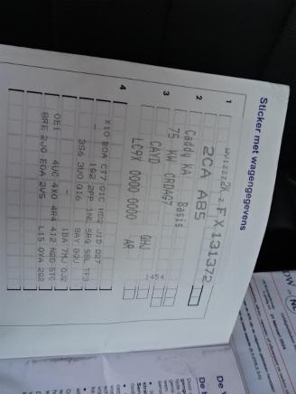 Volkswagen Caddy 1.6 TDI dsg leer navi bbs velgen dikke caddy picture 17