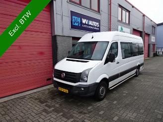 krockskadad bil bedrijf Volkswagen Crafter 35 2.0 TDI L3H2 BM 9 pers maxi rolstoellift airco 2013/11