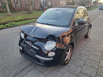 Voiture accidenté Fiat 500C 1.2i lounge cabrio 2014/1