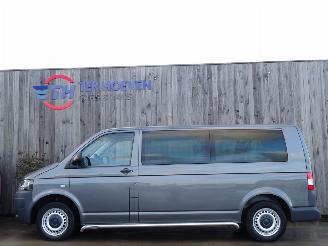 krockskadad bil auto Volkswagen Transporter T5 2.0 TDi Lang 9-Peroons Airco Cruise PDC 103KW Euro 5 2013/5