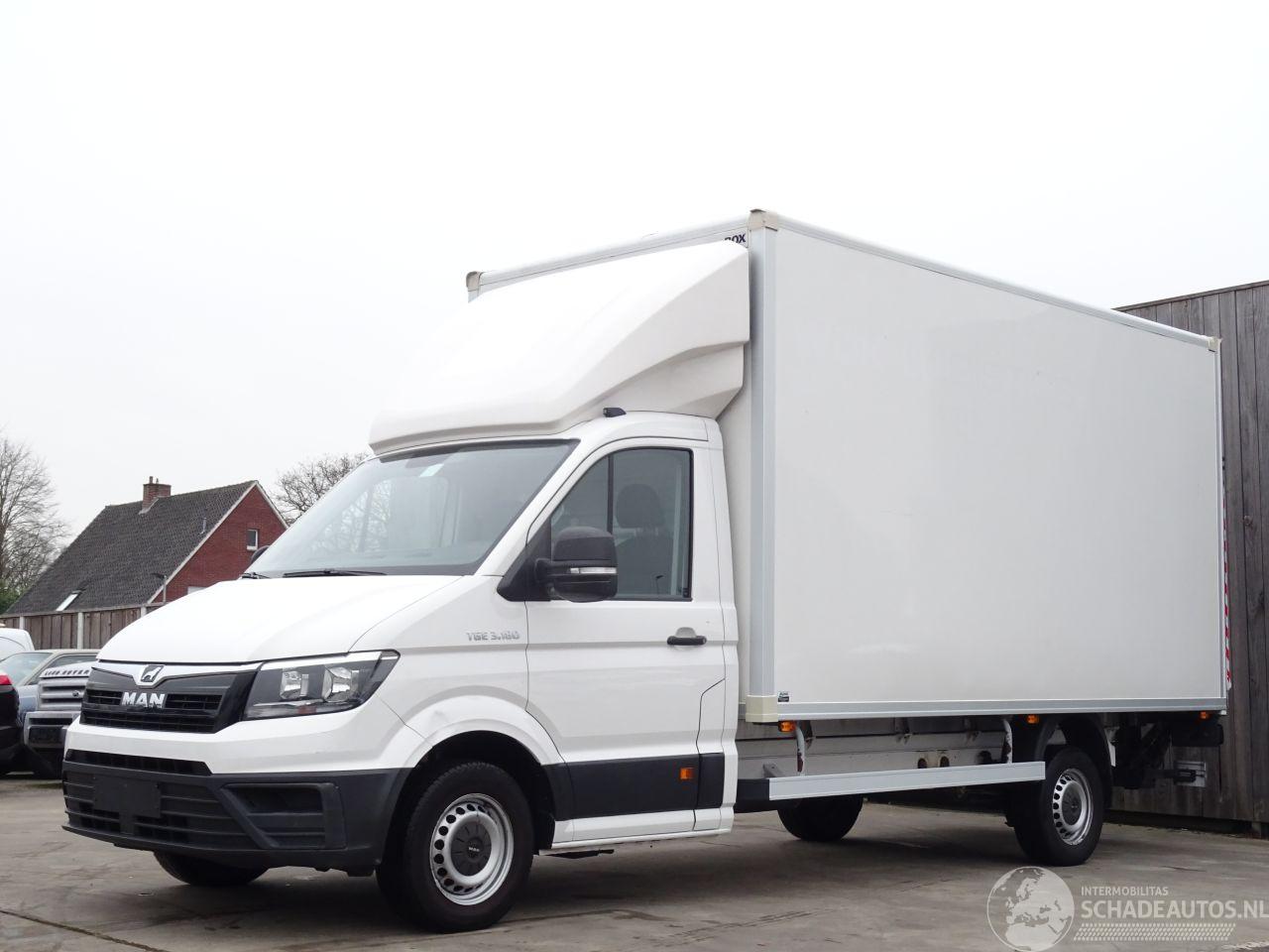 MAN  TGE 3.180 Koffer Laadklep Automaat Klima Motorschade 130KW Euro 6