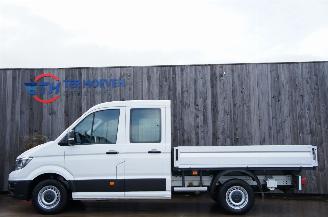 krockskadad bil auto Volkswagen Crafter 2.0 TDi Dubbele Cabine Open Laadklep Airco Cruise Camera 75KW Euro 6 2019/8