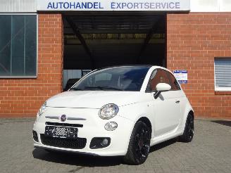 damaged passenger cars Fiat 500 Cabrio, Airco, Half leer, Euro6 2014/6
