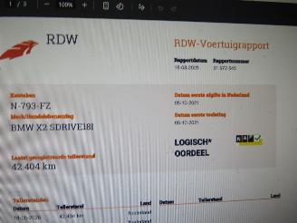 BMW X2 SDRIVE18I  136 pk  Automaat  42.000km M High Executive 2021 4x4  ] s[plinter nieuw picture 8