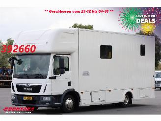 skadebil vrachtwagen MAN TGL 8.190 Robrise Horsetruck + Camper Camera 61.047 KM! 2019/3