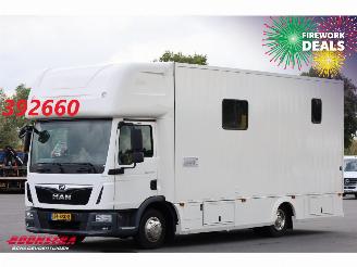 Schade vrachtwagen MAN TGL 8.190 Robrise Horsetruck + Camper Camera 61.047 KM! 2019/3