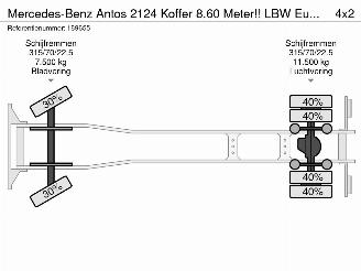 Mercedes Antos 2124 Koffer 8.60 Meter!! LBW Euro 6 picture 38