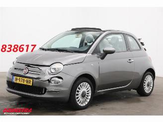 krockskadad bil auto Fiat 500C 0.9 TwinAir Turbo Popstar Airco Cruise PDC 74.684 km! 2018/6