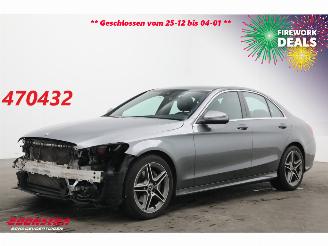 krockskadad bil auto Mercedes C-klasse 200 9G-Tronic AMG Leder Navi Clima Cruise Camera SHZ 2019/2