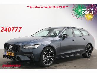 damaged passenger cars Volvo V-90 T8 Plug-in hybrid AWD Ultra Dark Pano LED ACC B&W 360° Memory AHK 2025/7