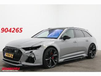 krockskadad bil auto Audi Rs6 Avant 4.0 TFSI Quattro Urban Ceramic 305 km/h Pano ACC Memory Eventuri Intake 2021/1