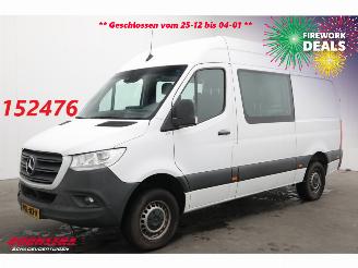 krockskadad bil bedrijf Mercedes Sprinter 314 CDI 7G-Tronic L2-H2 DoKa 6-Pers. Navi Airco Cruise Camera PDC AHK 2020/9