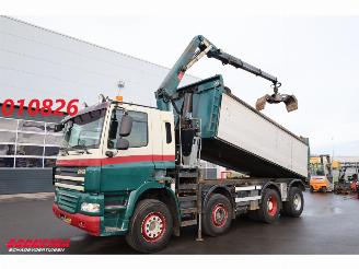 krockskadad bil auto GINAF  4241 S 8X4 Kipper HMF 1643 Z2 Kran Euro 5 2009/3