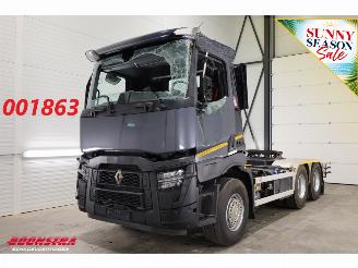 krockskadad bil vrachtwagen Renault  480 ACC 2X PTO Hydrauliek AJK Kip / Schiebe 6X4 144.786 km! 2023/4