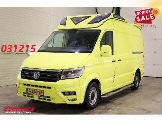 skadebil auto Volkswagen Crafter 2.0 TDI 175 PK DSG Ambulance RTW LED Leder Luchtvering Cruise PDC 2019/11