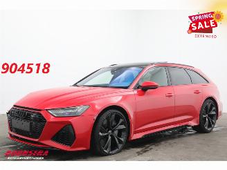 krockskadad bil auto Audi Rs6 Avant 4.0 TFSI Quattro Dynamic+ Keramik Pano B&O HUD 360° ACC 2022/4