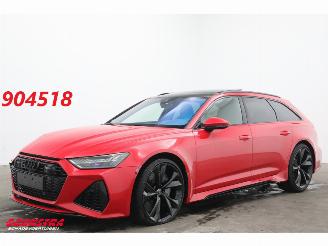 skadebil auto Audi Rs6 Avant 4.0 TFSI Quattro Dynamic+ 305kmh Keramik Pano B&O HUD 360° ACC 2022/4