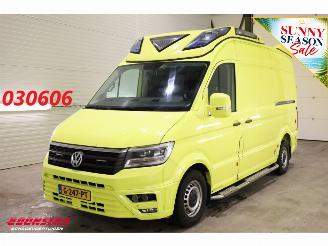 voitures fourgonnettes/vécules utilitaires Volkswagen Crafter 2.0 TDI 175 PK DSG Ambulance RTW Lucht 2X Schuifdeur LED Leder Airco Cruise PDC 2019/11