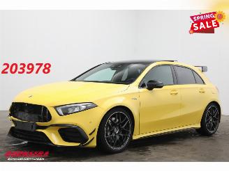 krockskadad bil auto Mercedes A-klasse AMG 45 4MATIC+ Pano LED ACC Burmester 360° SHZ 2020/11