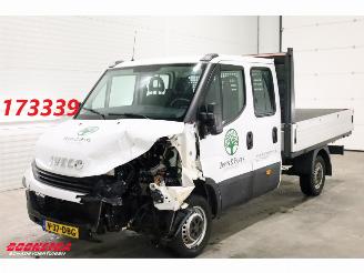 krockskadad bil bedrijf Iveco Daily 35S12D Pritsche DoKa 7-Pers Airco AHK 87.278 km! 2017/12