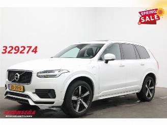 damaged passenger cars Volvo Xc-90 T8 Twin Engine AWD R-Design Pano LED ACC Memory Lucht Camera AHK 2017/10