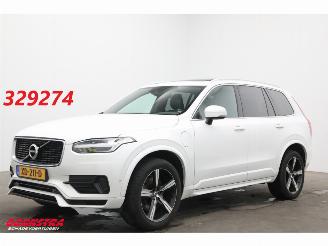 krockskadad bil auto Volvo Xc-90 T8 Twin Engine AWD R-Design Pano LED ACC Memory Lucht Camera AHK 2017/10