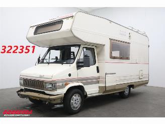 škoda kempování Dethleffs  Globetrotter Turbo D Luifel Fietsendrager 1993/1