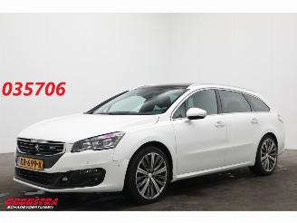 skadebil auto Peugeot 508 SW 2.0 BlueHDi Allure Pano LED Leder Navi Clima Cruise Camera SHZ AHK 2016/7