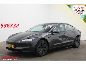 krockskadad bil auto Tesla Model 3 Fahrbereit Premium Long Range RWD 78 kWh Pano Cruise Navi SHZ LrHZ Camera PDC 2025/7