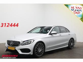 krockskadad bil auto Mercedes C-klasse 300 Prestige AMG ACC Navi Clima Leder SHZ Camera PDC Bluetooth 2017/8