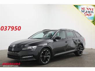 skadebil auto Skoda Superb Combi 2.0 TDI 200 PK DSG Sportline 4X4 LED ACC Memory Virtual Camera LRHZ SHZ 2023/8