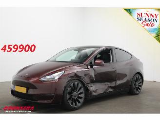 Vaurioauto  passenger cars Tesla Model Y Performance AWD 75 kWh Pano ACC Memory Leder SHZ LrHZ Camera PDC 2024/6