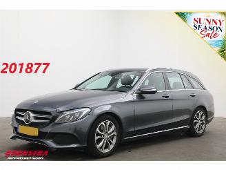 krockskadad bil auto Mercedes C-klasse Estate 350 e LED ACC Burmester Leder Camera SHZ 2015/6