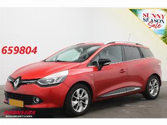damaged passenger cars Renault Clio Estate Grandtour 0.9 TCe Limited Cruise Navi Clima Bluetooth PDC AHK 2016/8