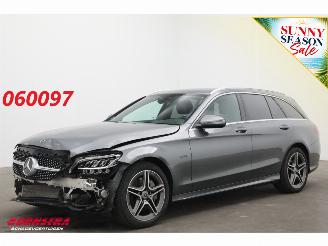 krockskadad bil auto Mercedes C-klasse Estate 300 e Business Solution AMG ACC Navi Clima Apple/Android Camera PDC AHK 2020/11