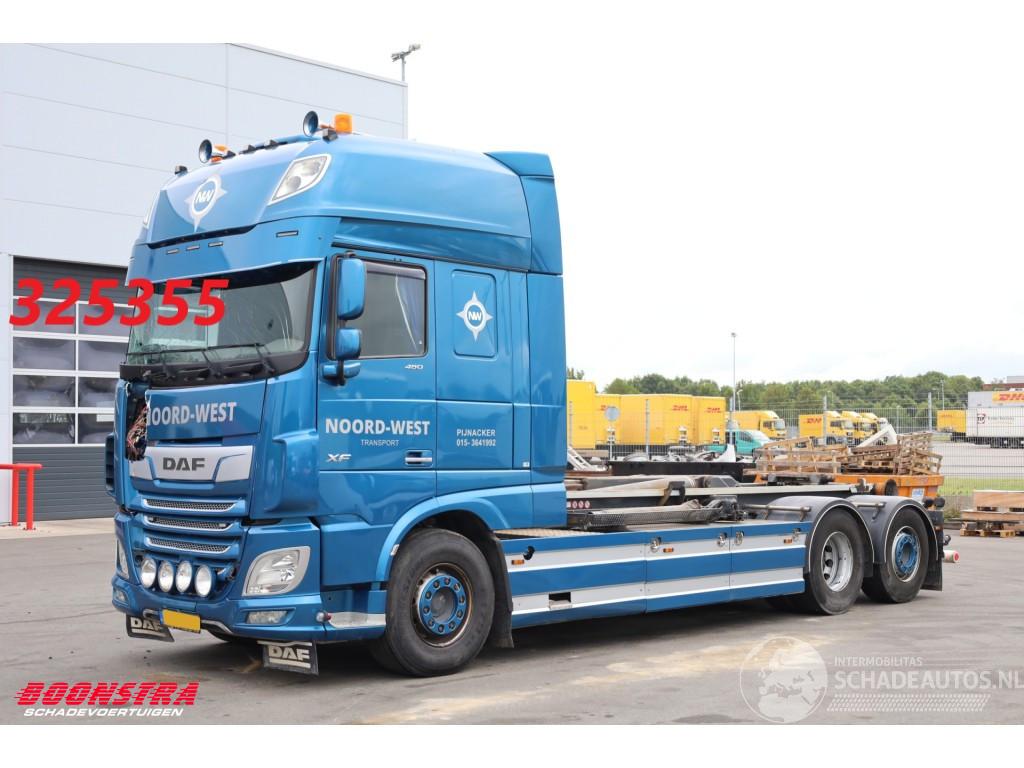 DAF XF 480 FAN VDL S-25-6600 Leder Standairco Hydrauliek 6X2 Euro 6