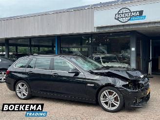 Schadeauto BMW 5-serie 518d High Executive Xenon HUD Keyless Climate Cruise PDC Trekh. 2017/2