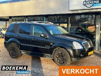 skadebil bedrijf Ssang yong Rexton SSangYong RX 270 XVT Automaat Leer Memory Cruise Clima Sapphire 2011/6