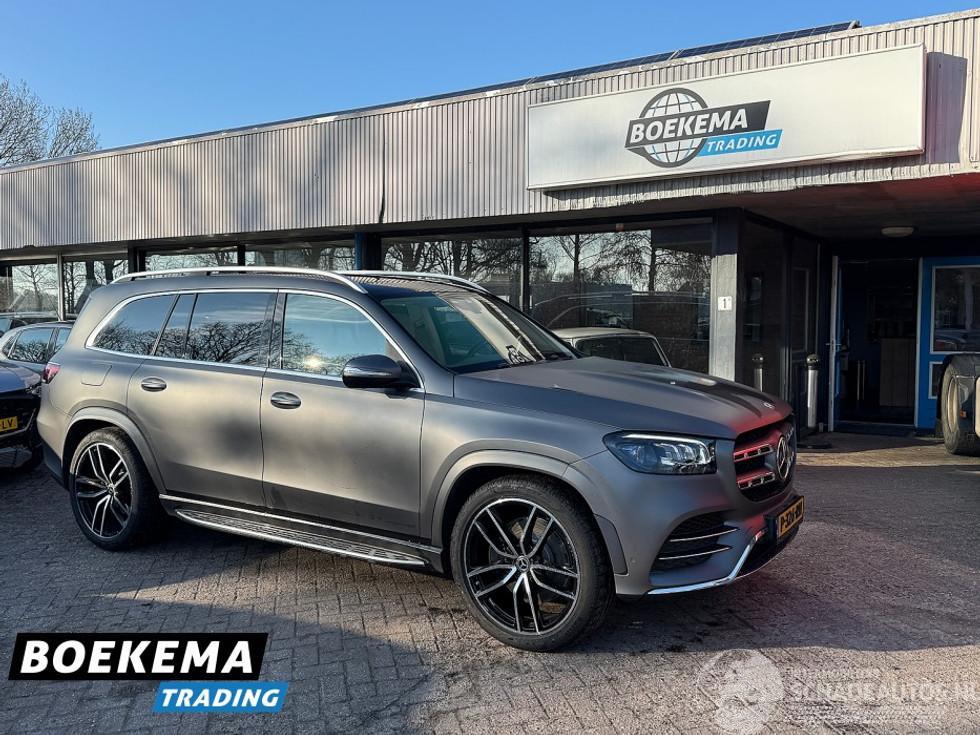 Mercedes GLS 400 d 4MATIC Premium Plus AMG Burmester Panorama Standkachel Chauffeurspakket Luchtvering Stoelverkoeling