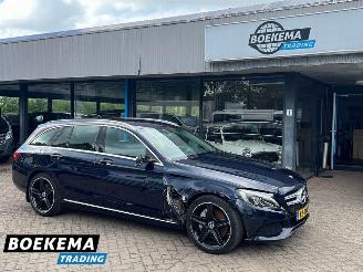 krockskadad bil auto Mercedes C-klasse 350 e Lease Edition Standkachel Luchtvering Navigatie 2016/11