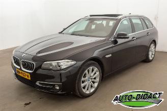 krockskadad bil auto BMW 5-serie 520i Automaat Pano Leder Clima Luxury Edition 2017/1