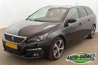 Vaurioauto  passenger cars Peugeot 308 1.2 PureTech GT Automaat Clima Camera Navi Blue Lease 2021/6