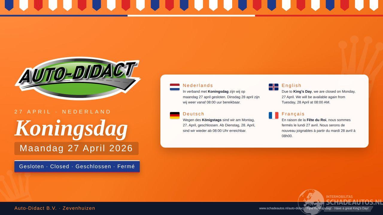 Audi  Koningsdag gesloten 27-04-2026