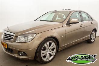 skadebil auto Mercedes C-klasse 180 K Elegance Automaat Elek Dak Navi Clima Leder 2008/2