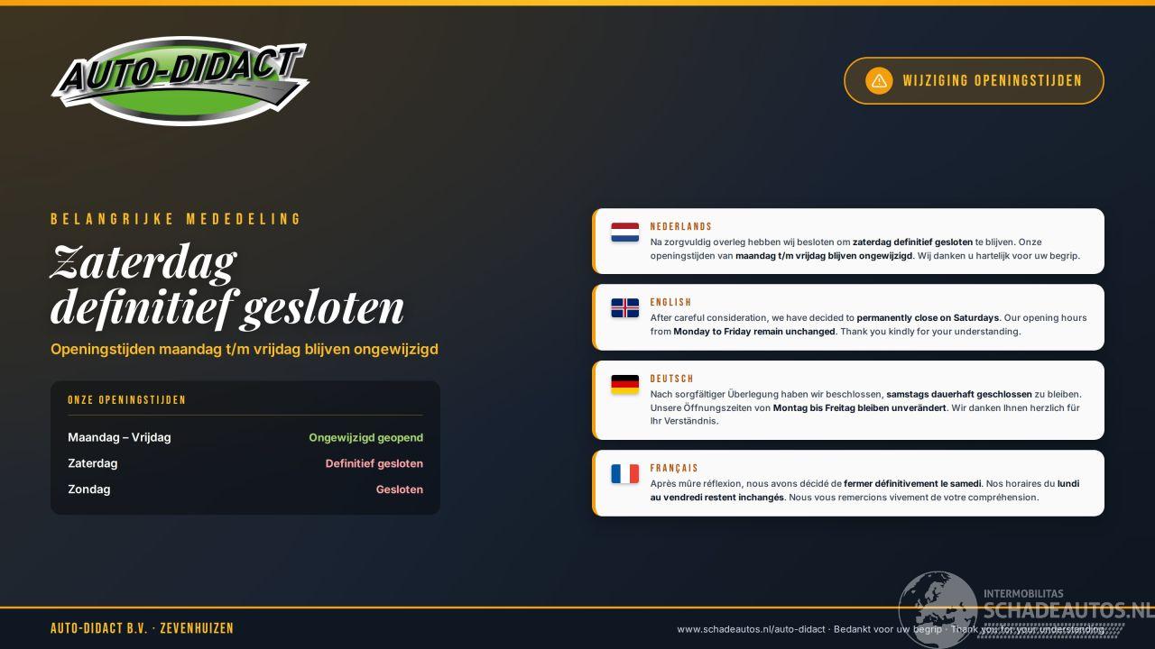 Audi  Zomersluiting op zaterdag