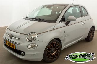 Vaurioauto  passenger cars Fiat 500 1.2 Collezione Automaat Pano Clima 2019/6
