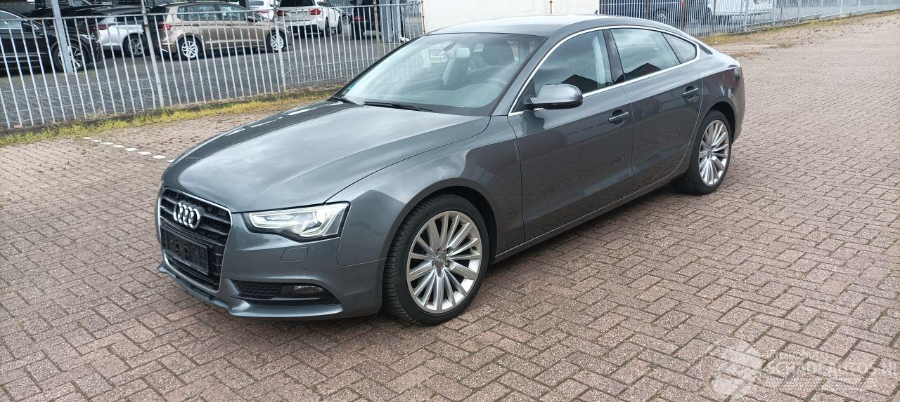 Audi A5 Sportback 2.0 Automaat Navi Xenon Led Climatecontrol CruiseControl Stoelverwarming Lichtautomaat Regensensor Audio CD 18-inch audi velgen Afneembare trekhaak Parkeersensoren voor en achter